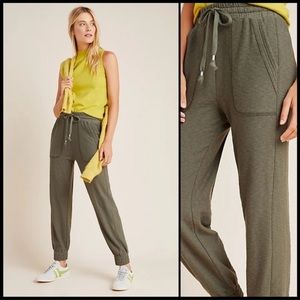 EUC Anthropologie Saturday Sunday Billie Textured Joggers in Green